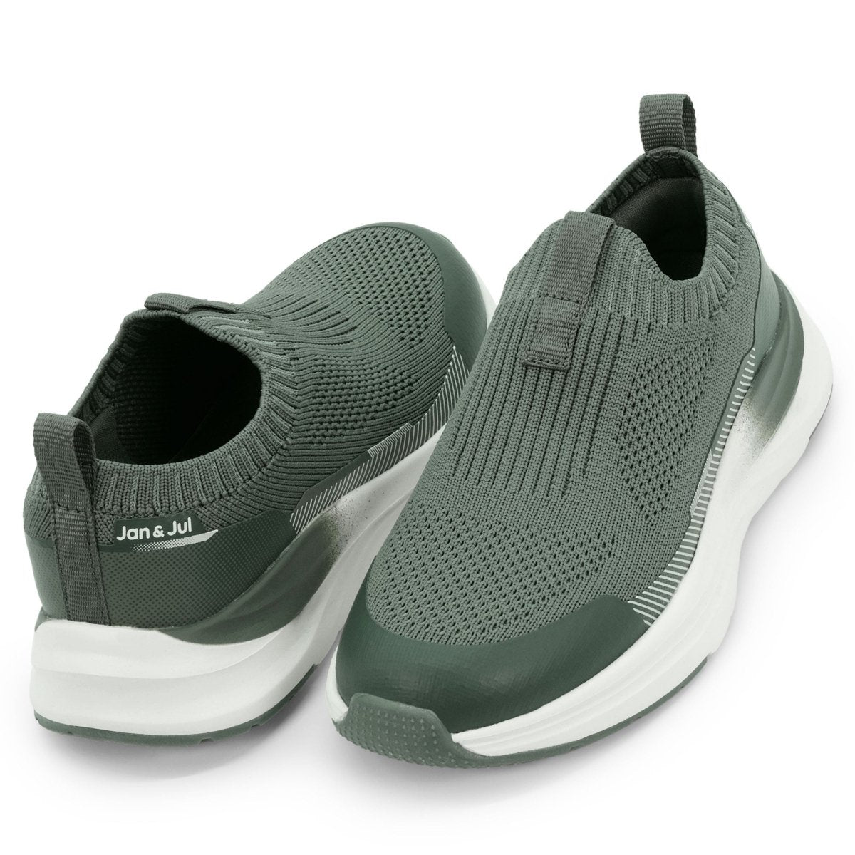 Jan & Jul Urban Knit Shoes – Dark Sage Green - 11 to J2 - Nest and Sprout-Jan & Jul
