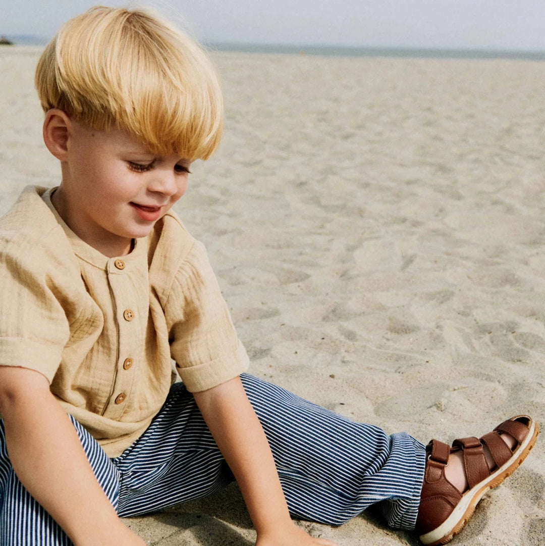 Wheat Sandal Frei – Cognac - Nest and Sprout - Wheat Kids