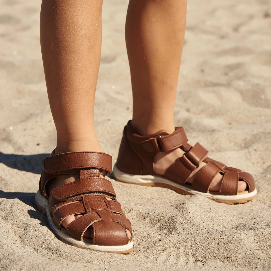 Wheat Sandal Frei – Cognac - Nest and Sprout - Wheat Kids