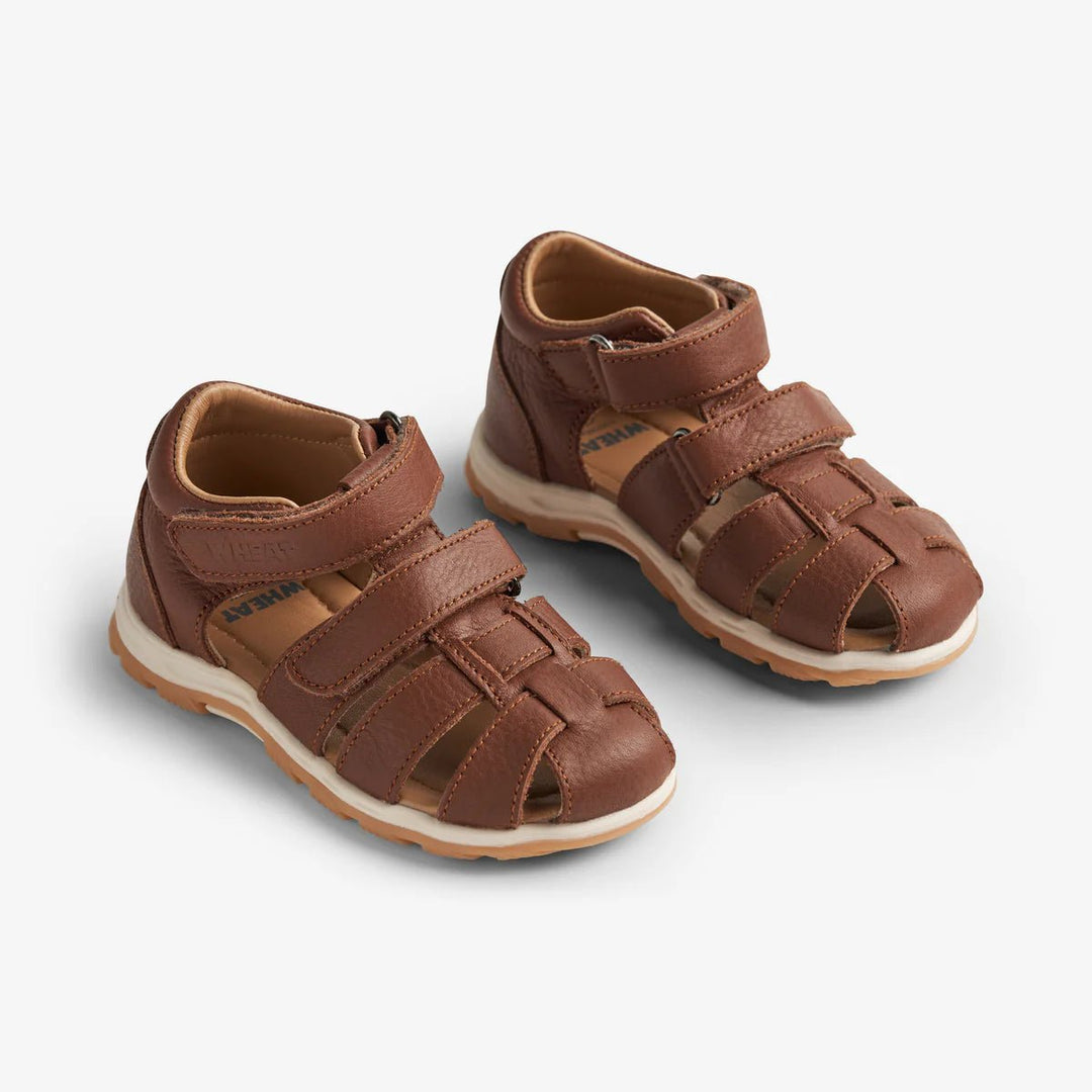 Wheat Sandal Frei – Cognac - Nest and Sprout - Wheat Kids