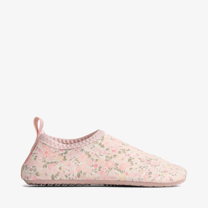 Wheat Footwear Swimshoe Dolphin - ivory flower meadow - Nest and Sprout - Wheat Kids