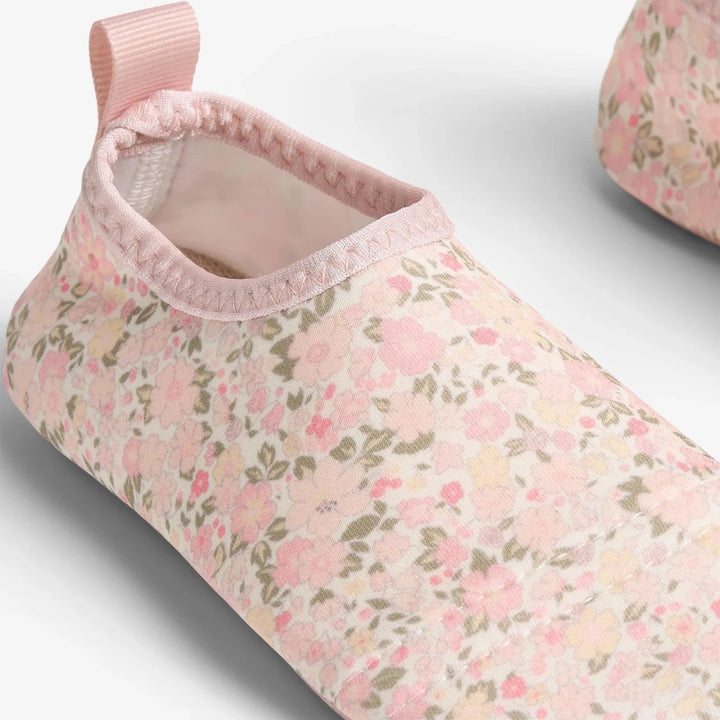 Wheat Footwear Swimshoe Dolphin - ivory flower meadow - Nest and Sprout - Wheat Kids