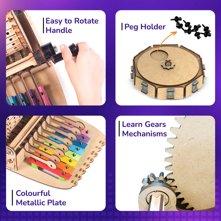 Smartivity Music Machine – Build-Your-Own Wooden Instrument (Ages 8+)