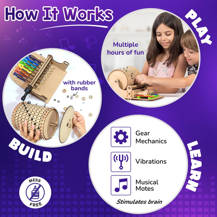 Smartivity Music Machine – Build-Your-Own Wooden Instrument (Ages 8+)