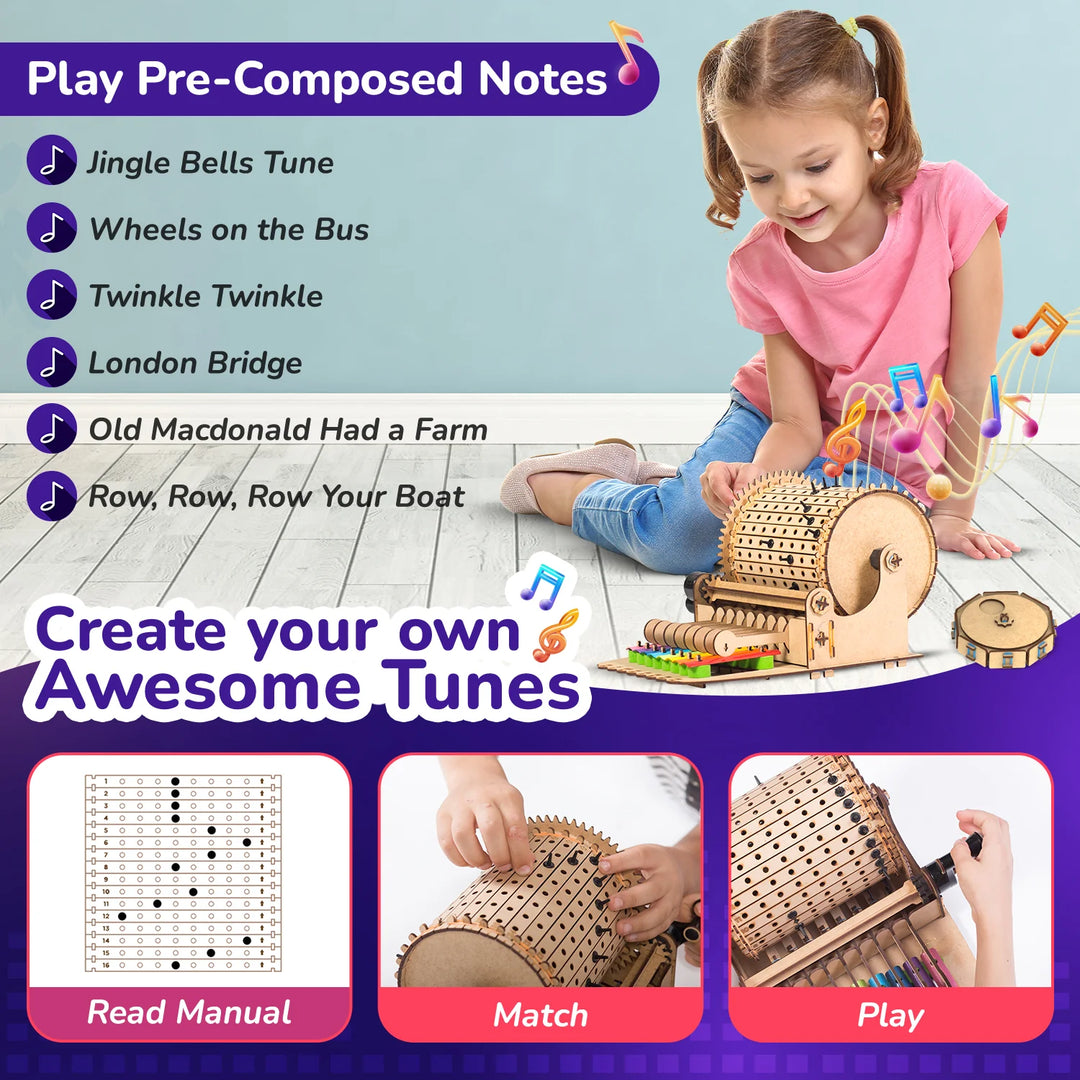Smartivity Music Machine – Build-Your-Own Wooden Instrument (Ages 8+)