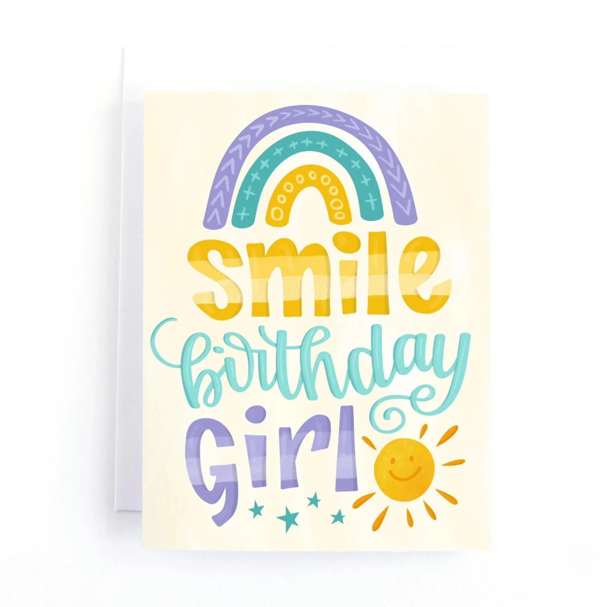 Smile Birthday Girl! Kids Birthday Card - Nest and Sprout - Pedaller Designs