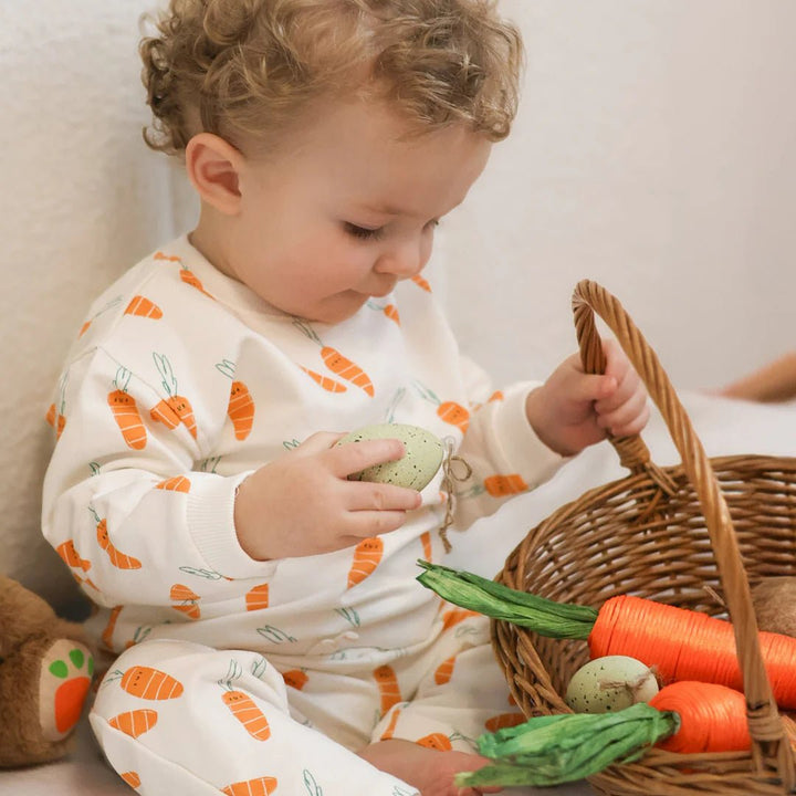 Souris Mini Cream Sweater with Carrot Pattern - Nest and Sprout - Souris Mini