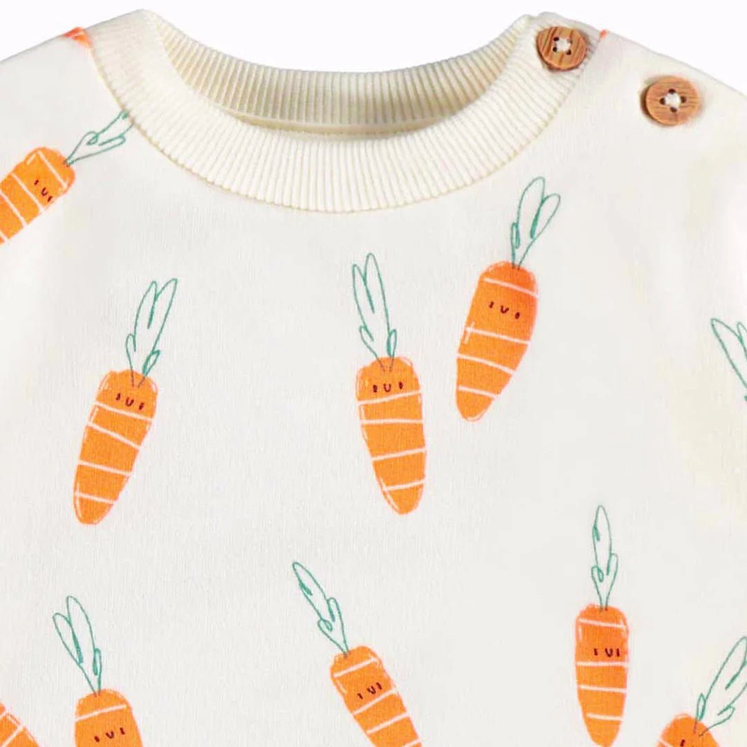Souris Mini Cream Sweater with Carrot Pattern - Nest and Sprout - Souris Mini