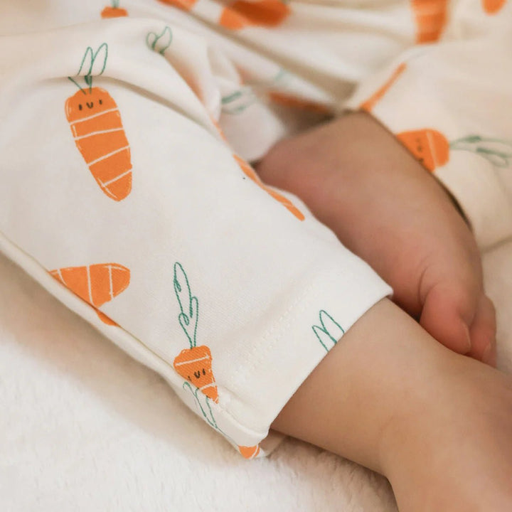 Souris Mini Cream Trousers with Carrot Pattern - Nest and Sprout - Souris Mini
