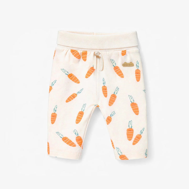 Souris Mini Cream Trousers with Carrot Pattern - Nest and Sprout - Souris Mini