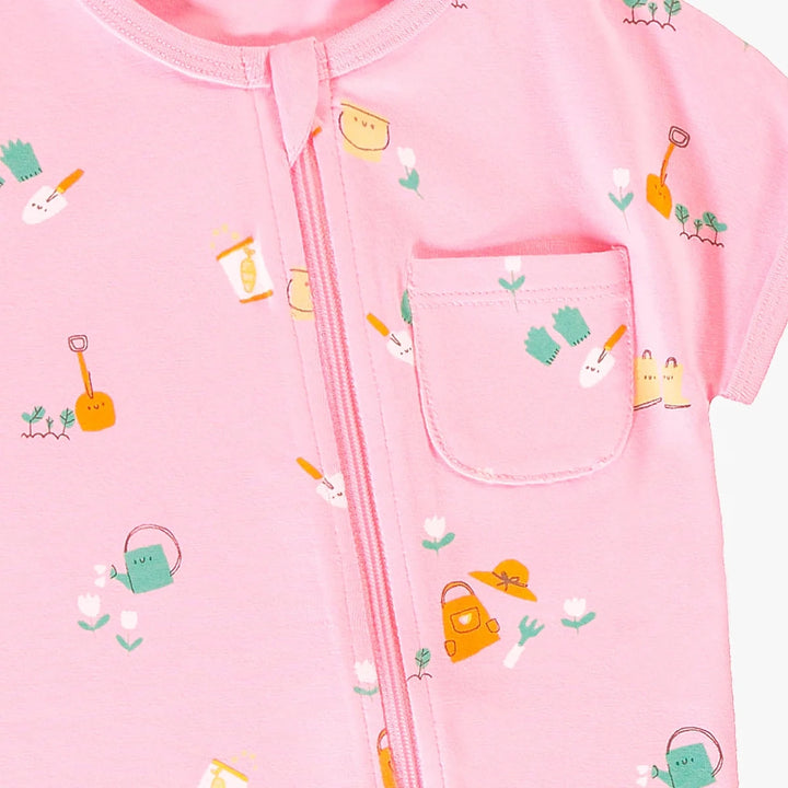Souris Mini Pink Patterned One - Piece Pyjama - Nest and Sprout - Souris Mini