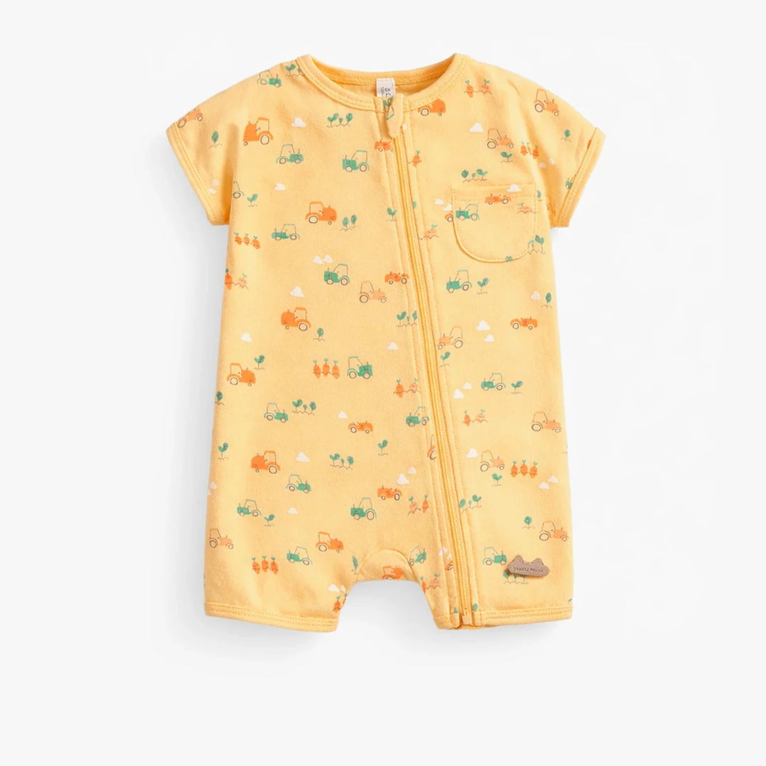 Souris Mini Yellow Patterned One - Piece Pyjama - Nest and Sprout - Souris Mini
