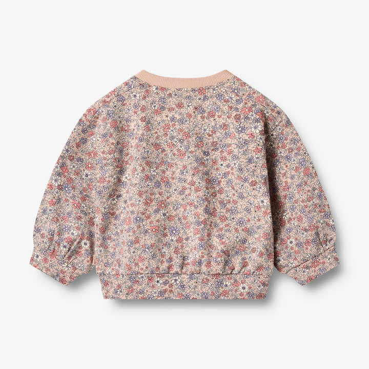 Wheat Kids Sweatshirt | Lia in Dust Flowers