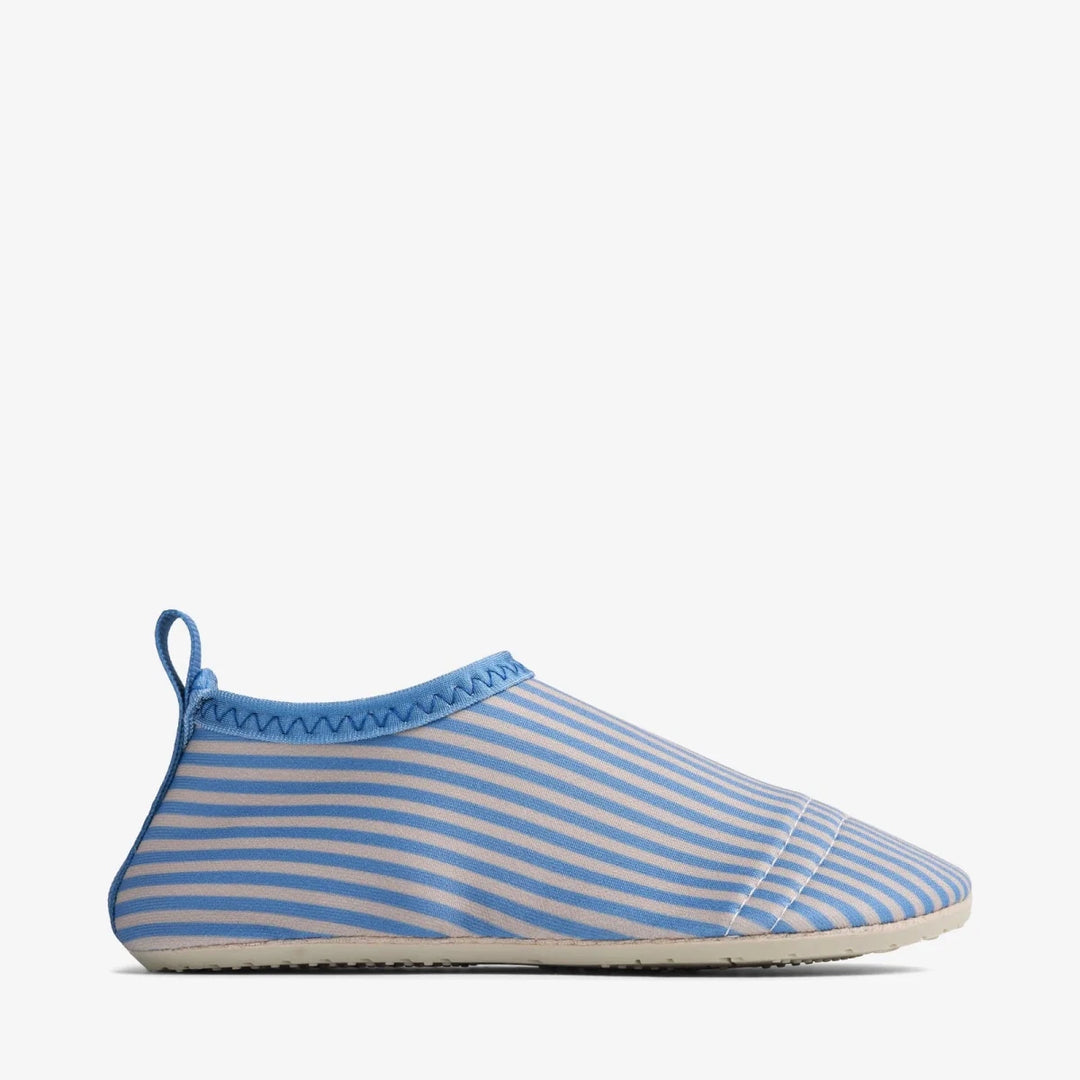 Wheat Swim Shoe Dolphin – Blue Swim Stripe - Nest and Sprout - Wheat Kids