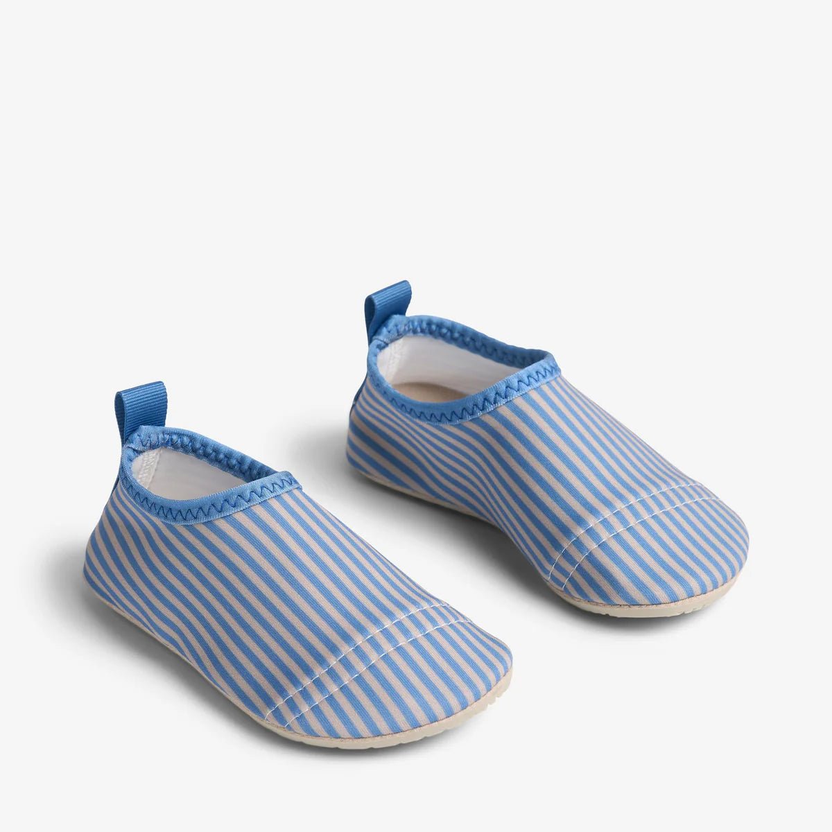 Wheat Swim Shoe Dolphin – Blue Swim Stripe - Nest and Sprout - Wheat Kids