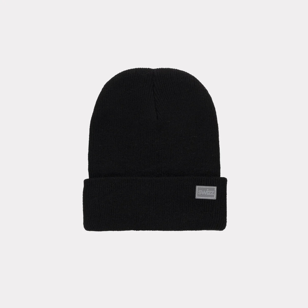 Swizz the Label Beanie – Black