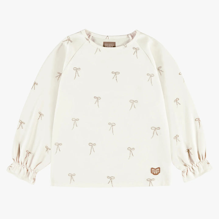 Children'sShirt with Sparkle Bows | 7Y to 12Y