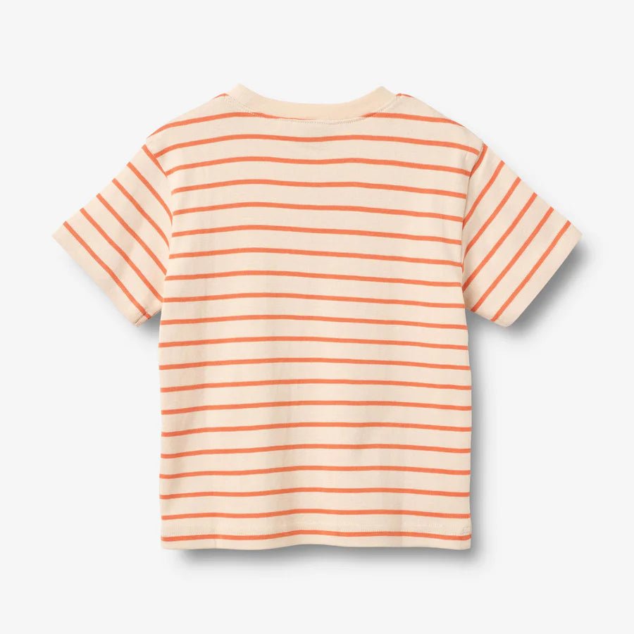 Wheat Kids Shirt – Jay – Orange Stripe | 2Y - 12Y - Nest and Sprout - Wheat Kids