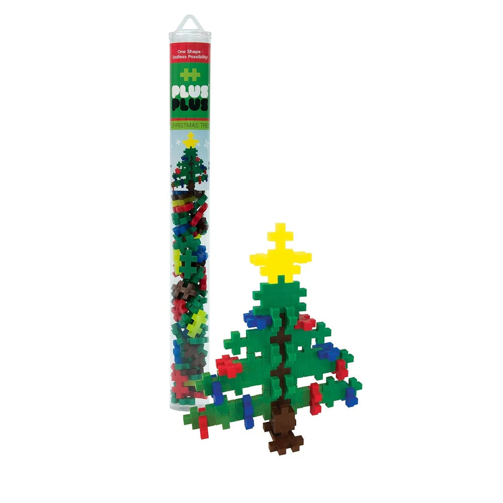 Plus Plus Christmas Tree Tube, 70 Pieces