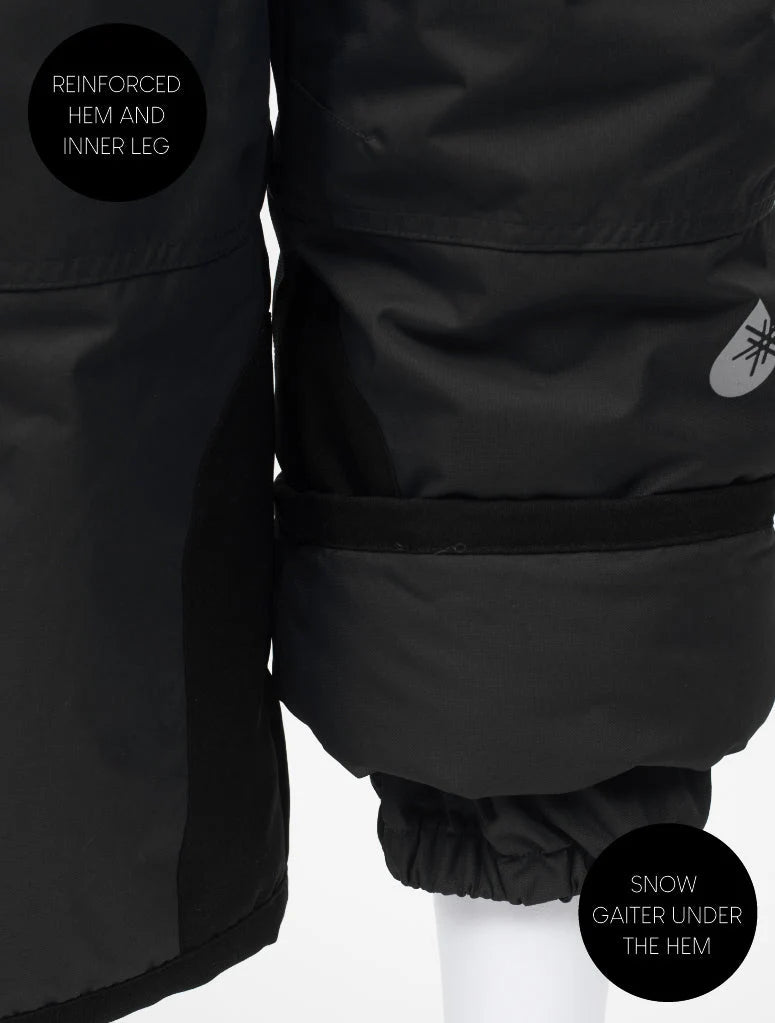 Therm Snowrider Kids Snow Pants | Black to 14Y - Nest and Sprout-Therm