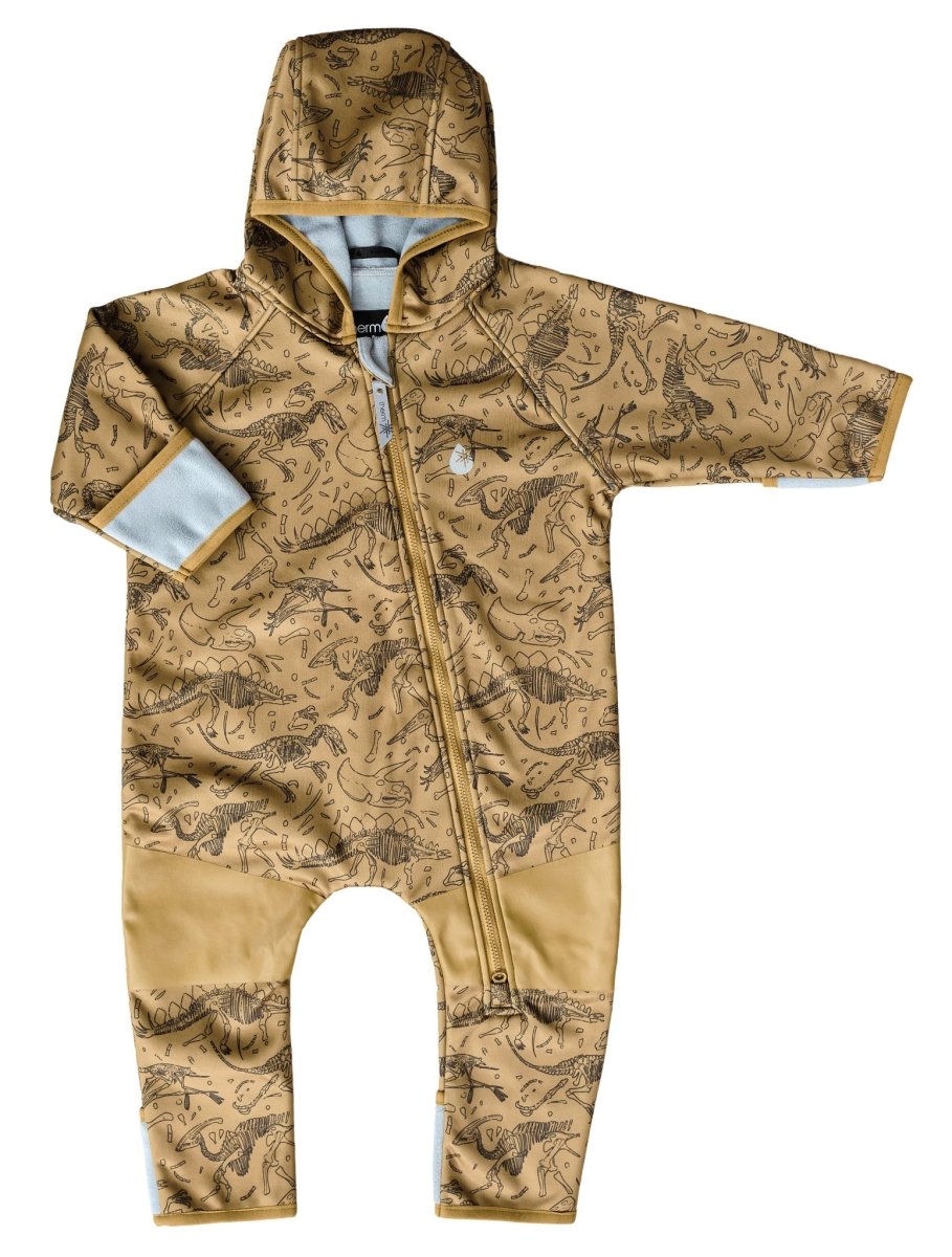 All - Weather Fleece Onesie | Dino | 6 - 12M FINAL SALE - Nest and Sprout - Therm