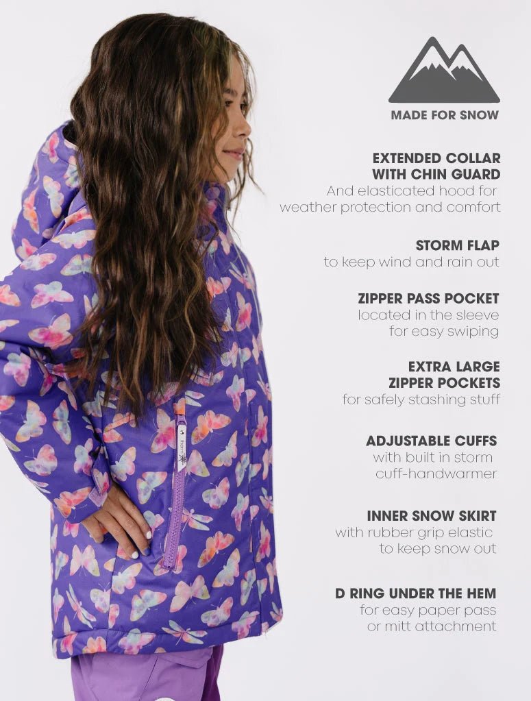 Therm Snowrider Kids Jacket | Butterfly to 14Y - Nest and Sprout-Therm