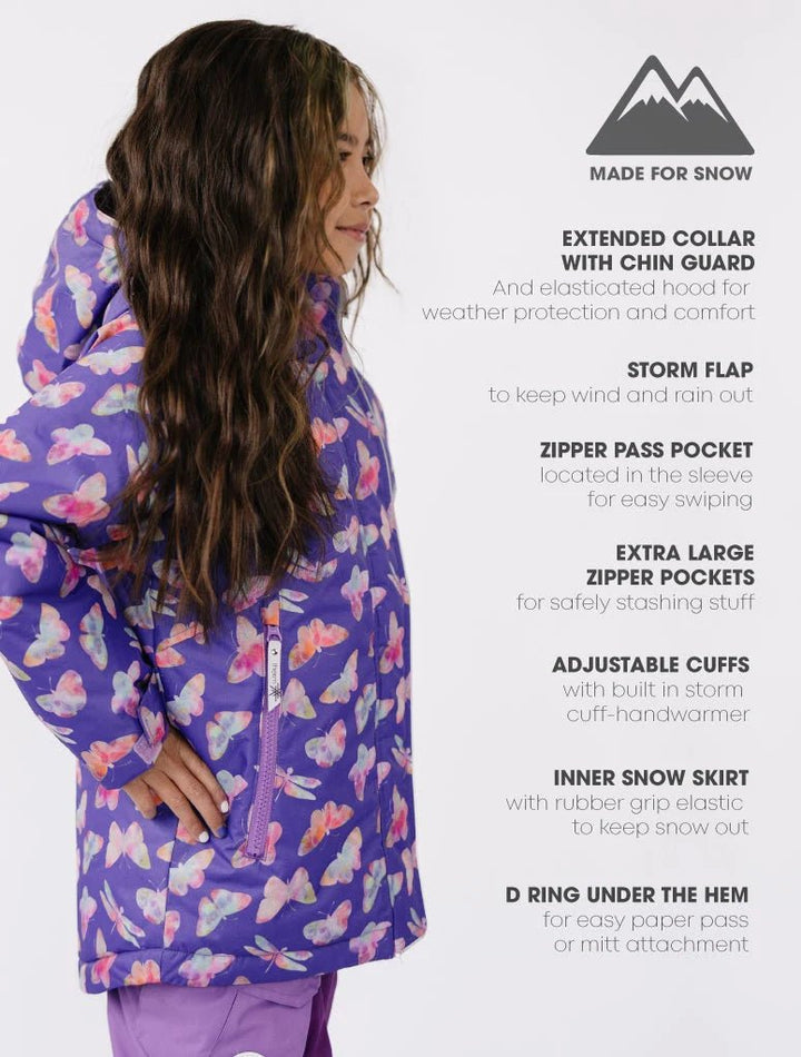 Therm Snowrider Kids Jacket | Butterfly to 14Y - Nest and Sprout-Therm