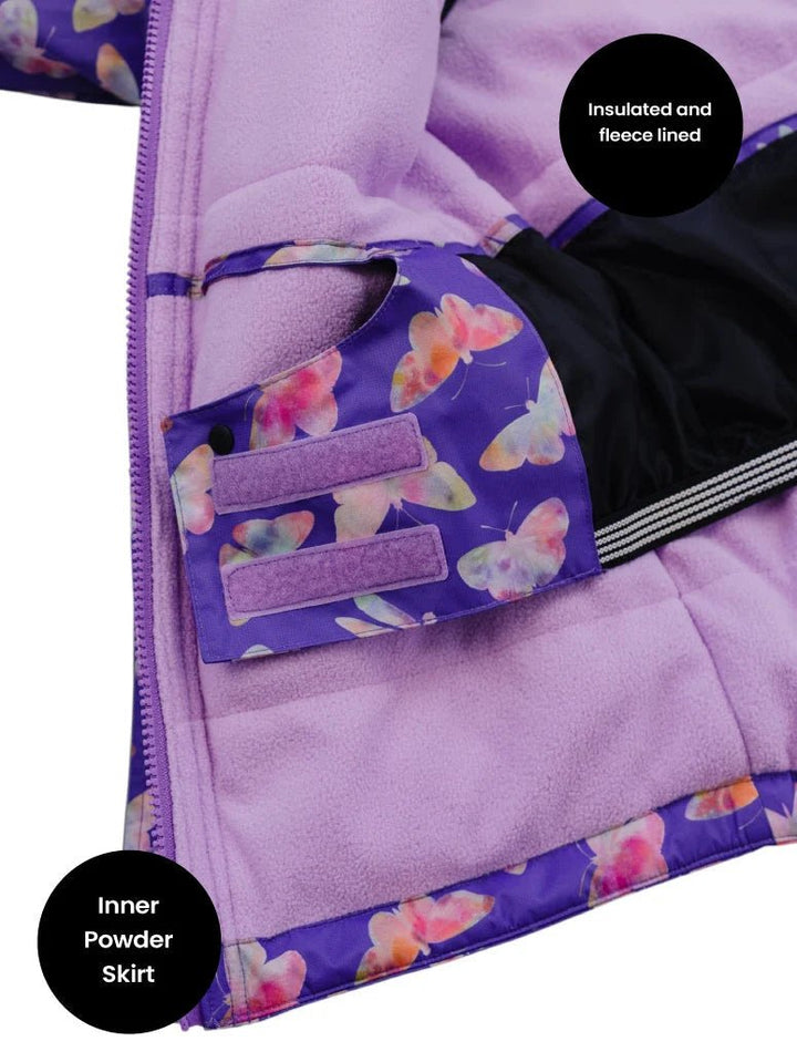 Therm Snowrider Kids Jacket | Butterfly to 14Y - Nest and Sprout-Therm