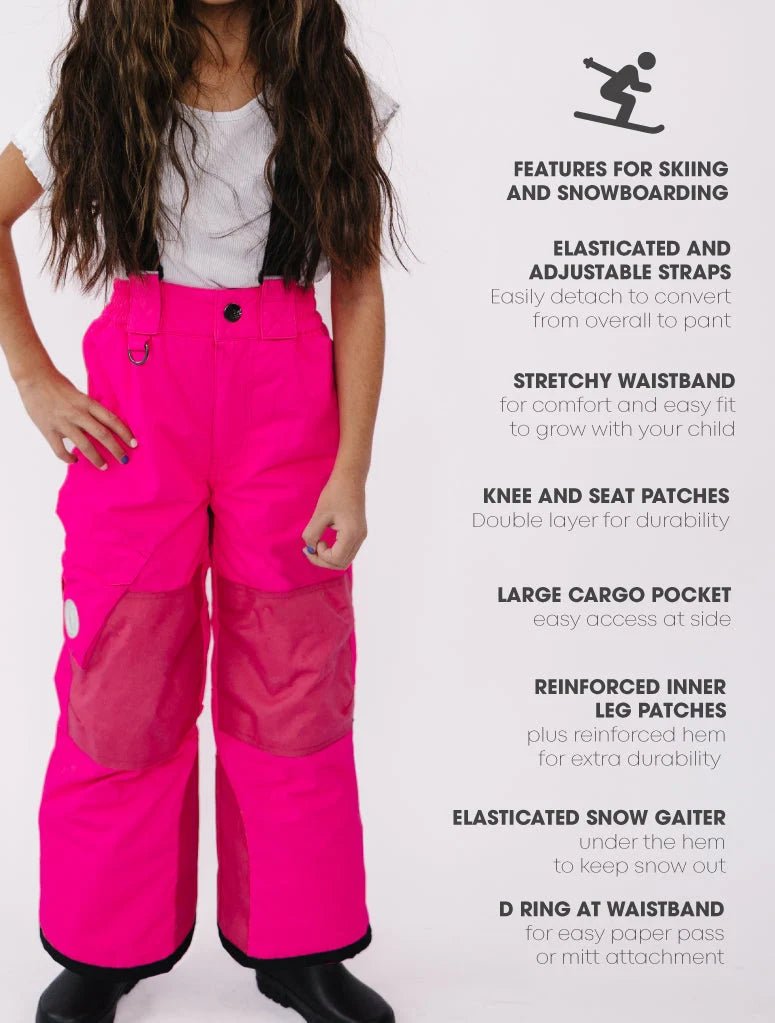 Therm Snowrider Kids Snow Pants | Neon Pink to 14Y - Nest and Sprout-Therm