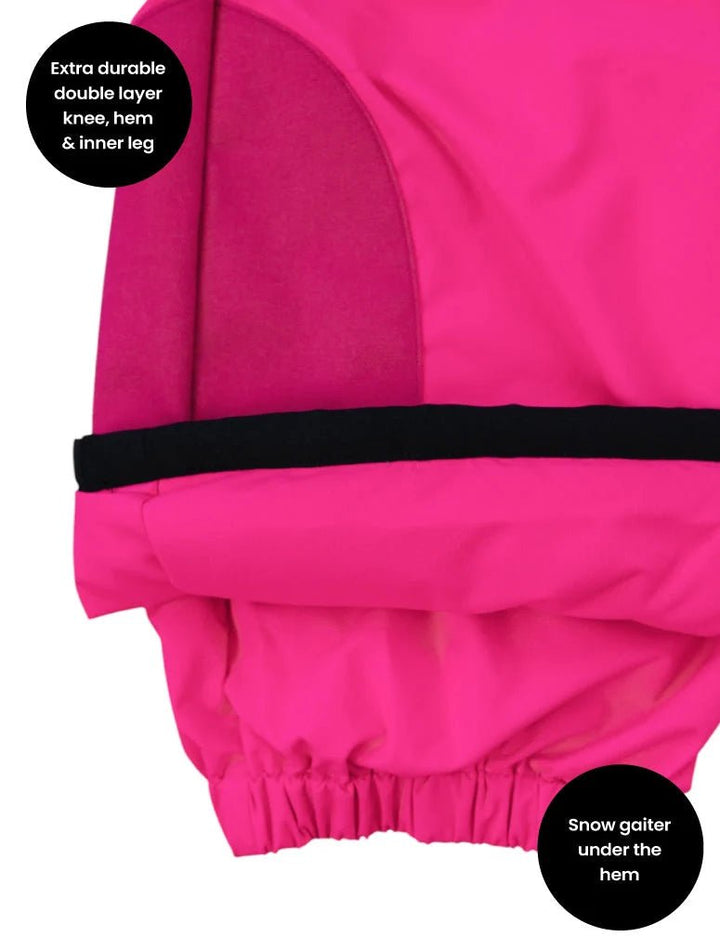 Therm Snowrider Kids Snow Pants | Neon Pink to 14Y - Nest and Sprout-Therm