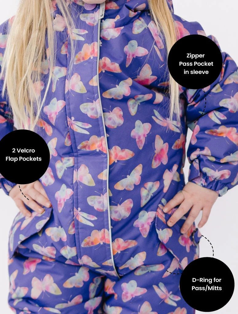 Therm Snowrider Kids Snowsuit | Butterfly 2T to 8Y - Nest and Sprout-Therm