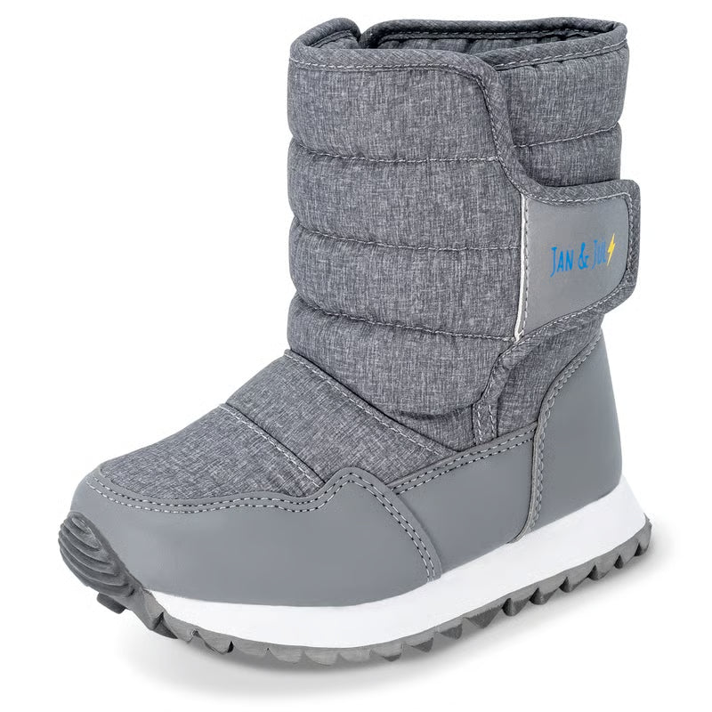 Toasty-Dry Tall Puffy Winter Boots | grey