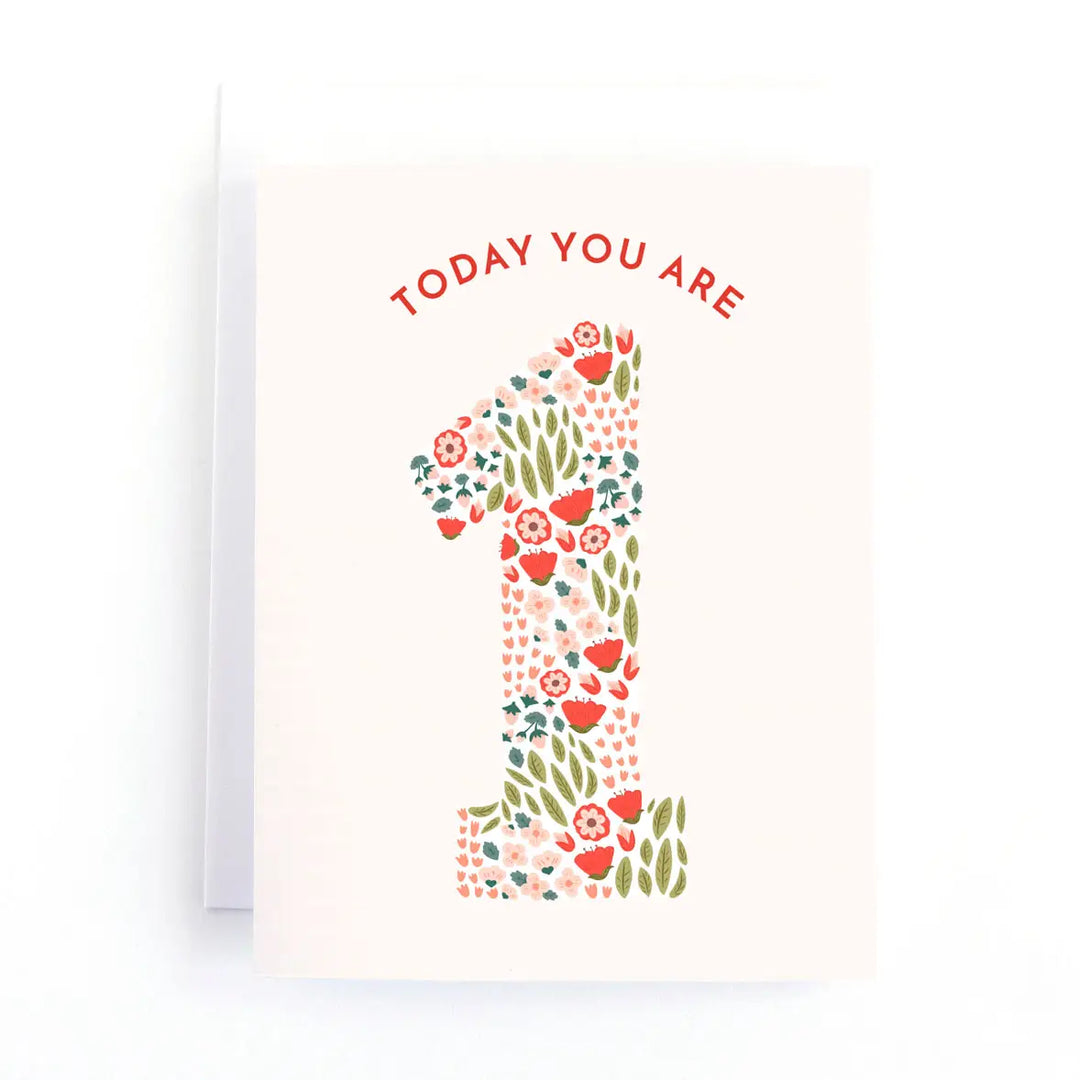Today You Are 1 | First Birthday Card