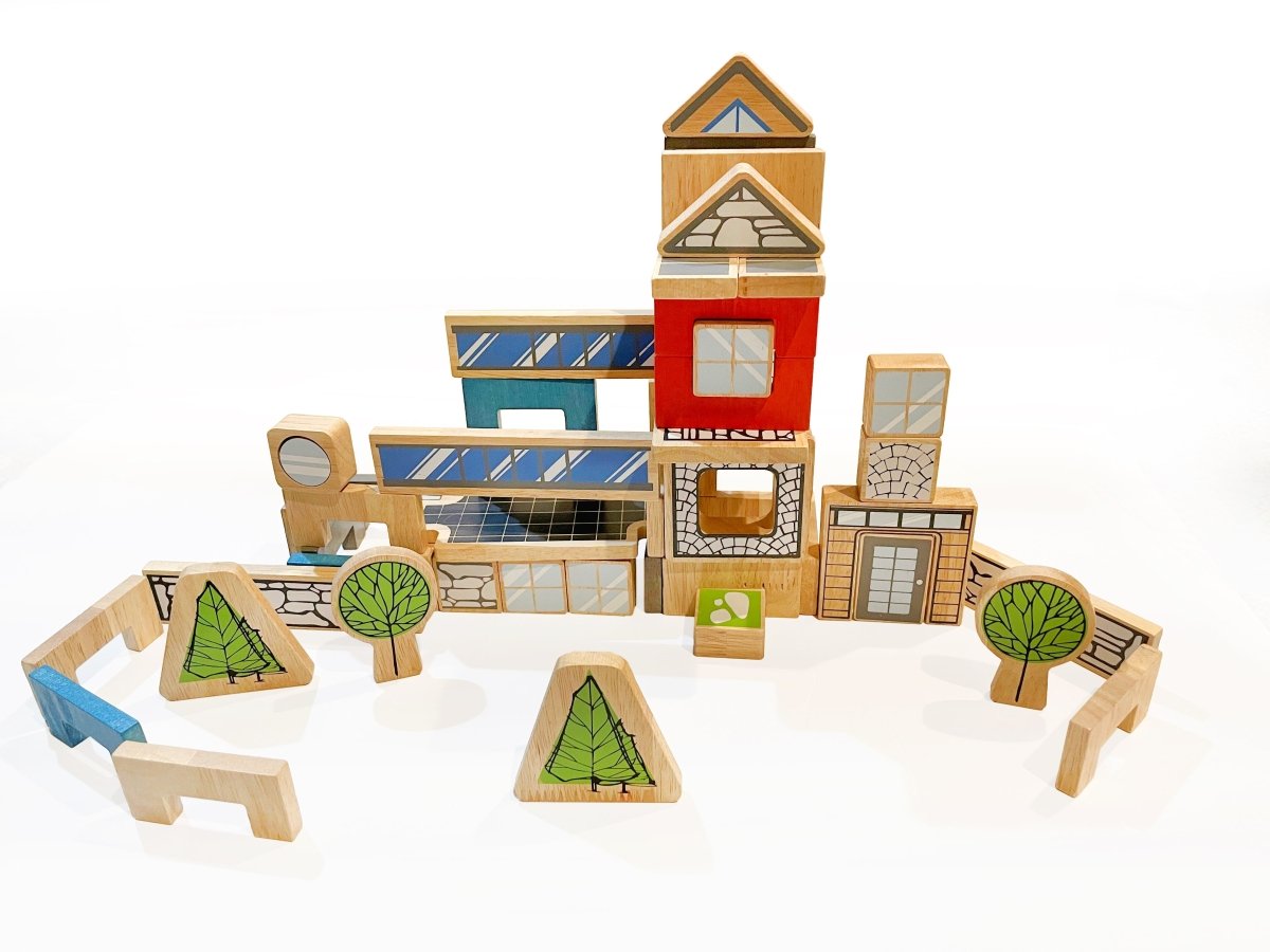 U Build It Architect – 72-Piece Wooden Building Set (Ages 3+) – Nest ...