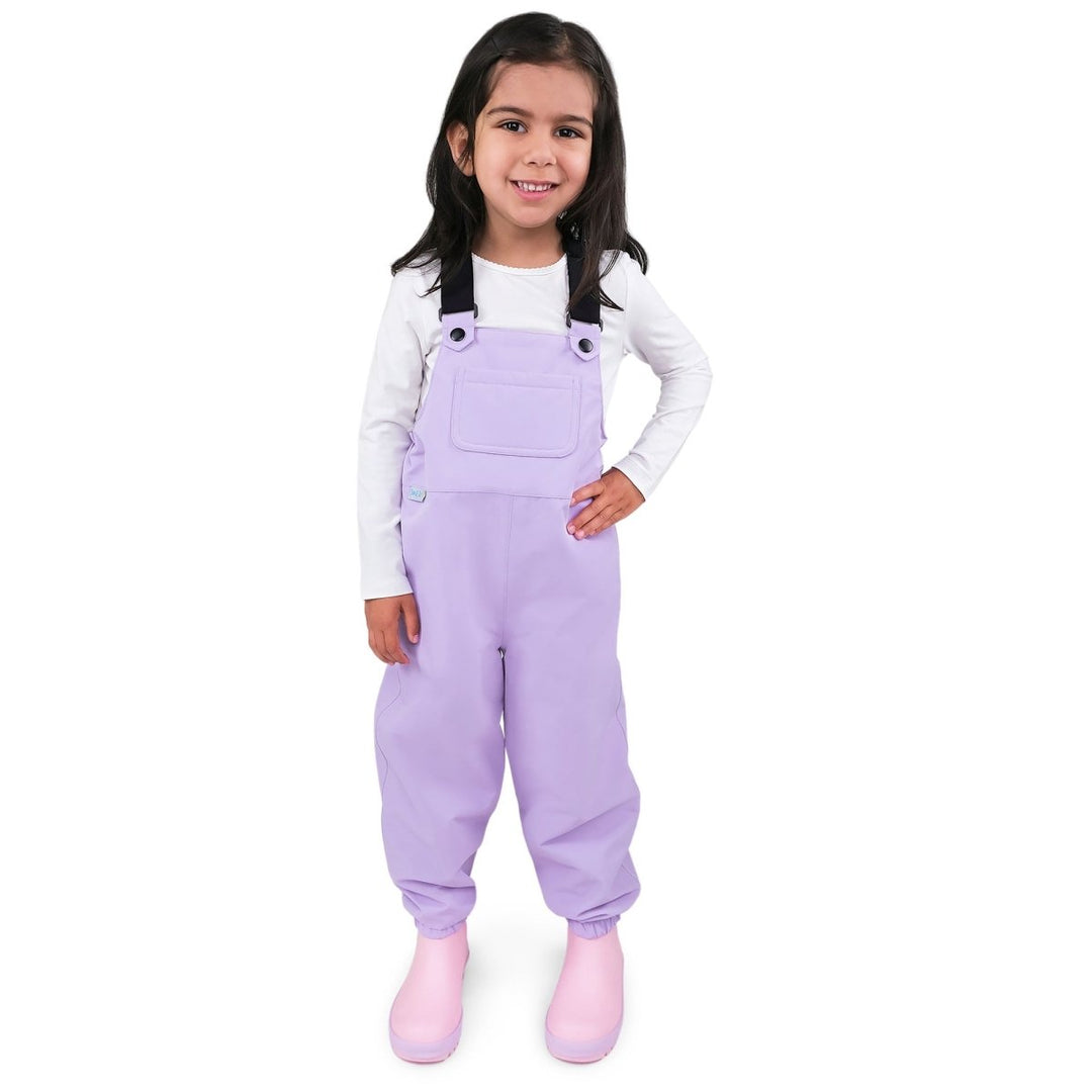 Jan & Jul Cozy-Dry Rain Bib Pants – Lavender
