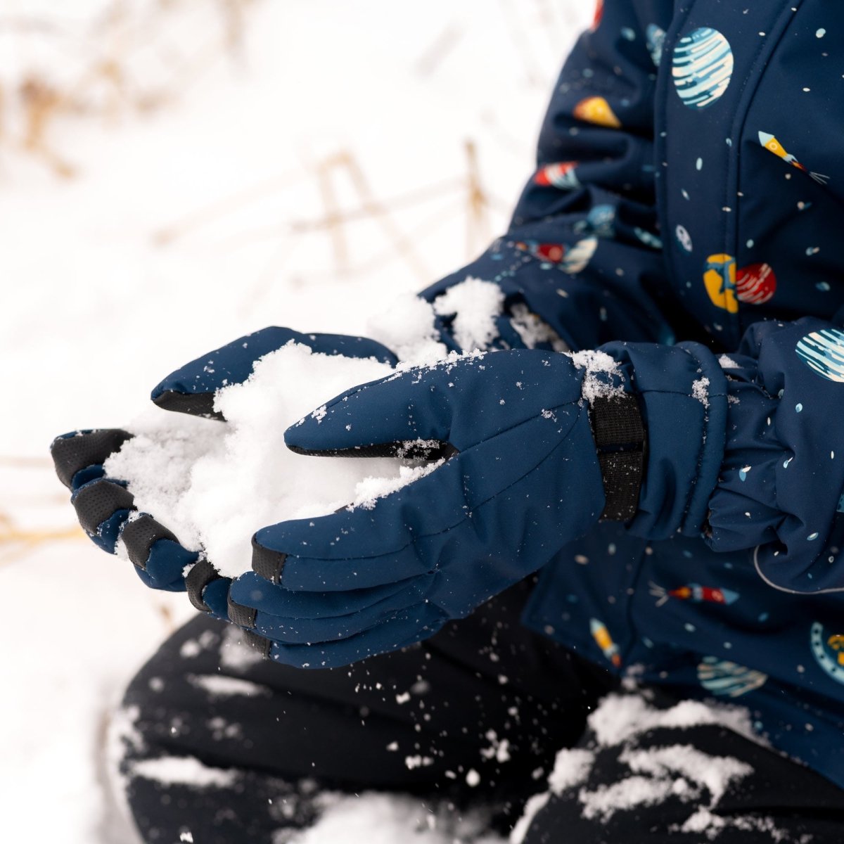 Jan & Jul Toasty-Dry Waterproof Snow Gloves – Dark Navy - Nest and Sprout-Jan & Jul