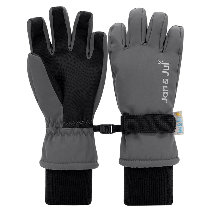 Jan & Jul Toasty-Dry Waterproof Snow Gloves – Dark Slate