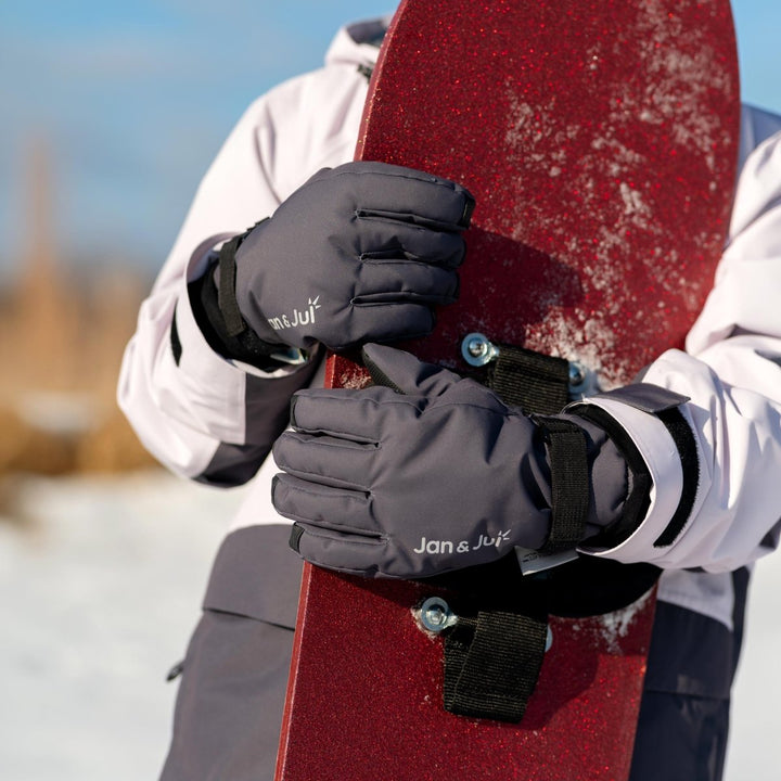Jan & Jul Toasty-Dry Waterproof Snow Gloves – Dark Slate