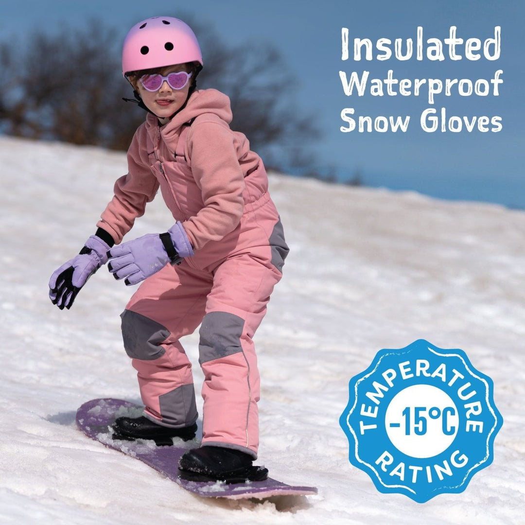Jan & Jul Toasty-Dry Waterproof Snow Gloves – Dusty Pink