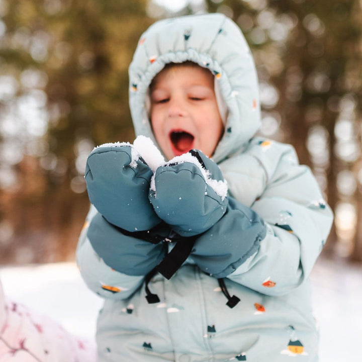 Jan & Jul Toasty-Dry Waterproof Snow Mittens – Dark Spruce - Nest and Sprout-Jan & Jul