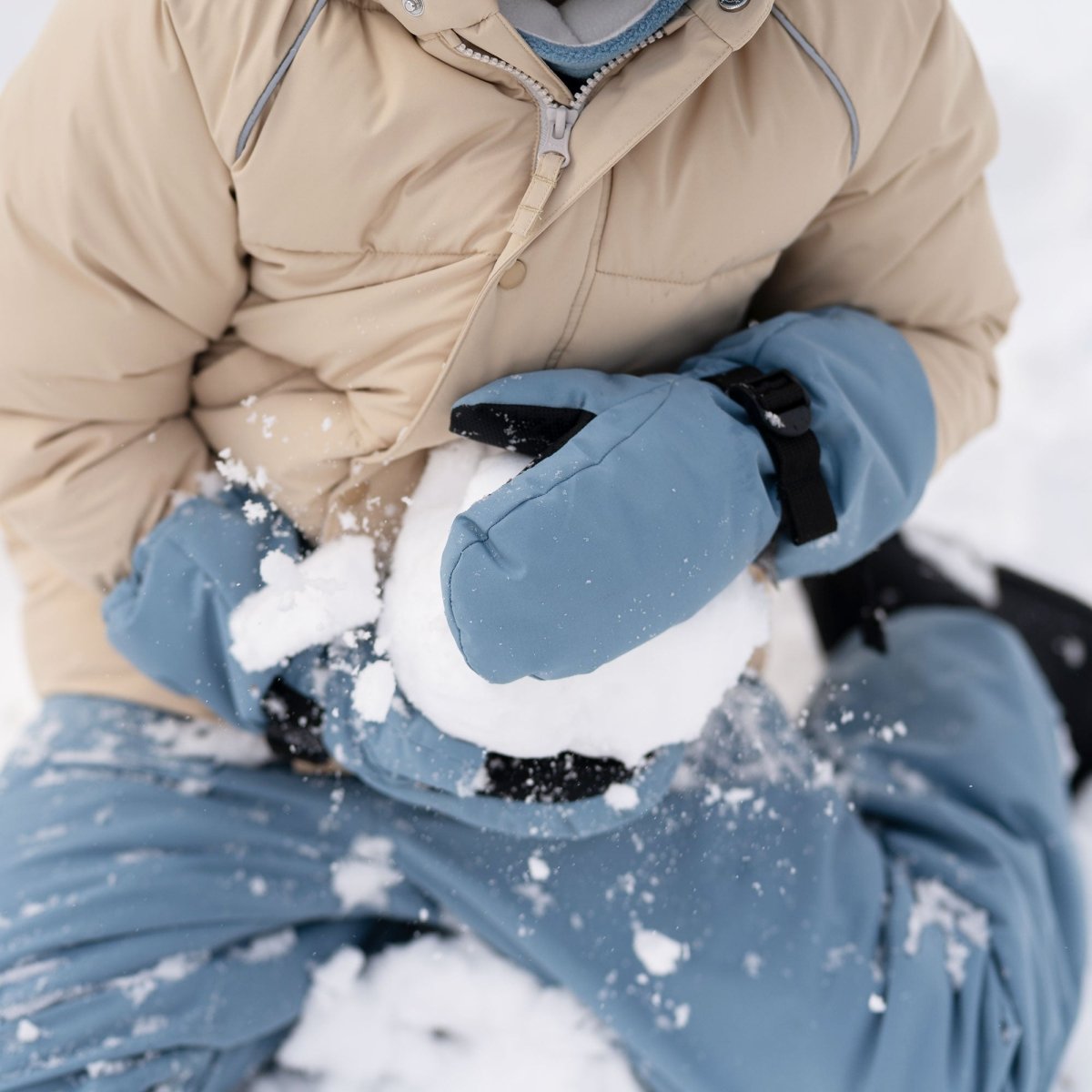 Jan & Jul Toasty-Dry Waterproof Snow Mittens – Dusty Blue - Nest and Sprout-Jan & Jul