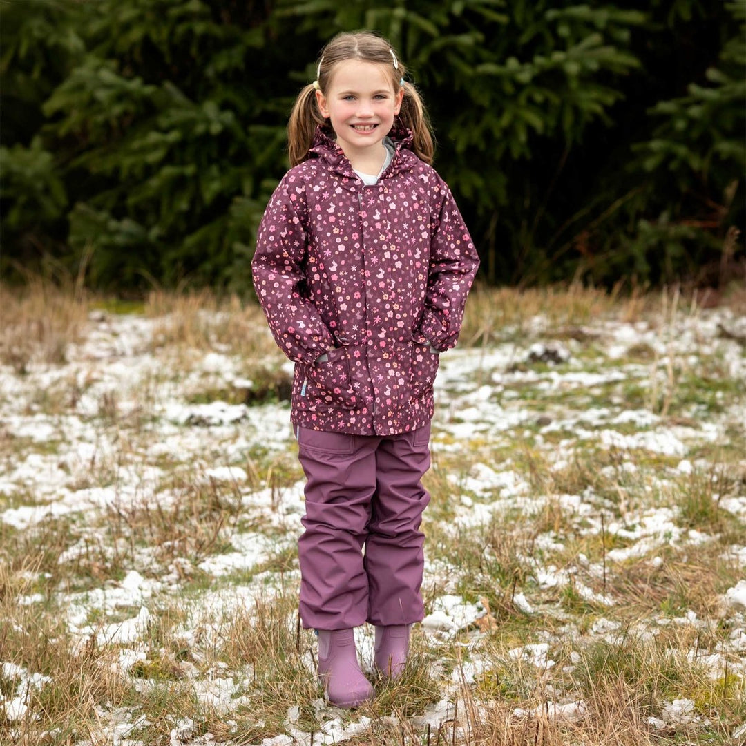 Jan &amp; Jul Cozy-Dry Rain Pants (Fleece Lined) – Dark Plum - Nest and Sprout-Jan &amp; Jul