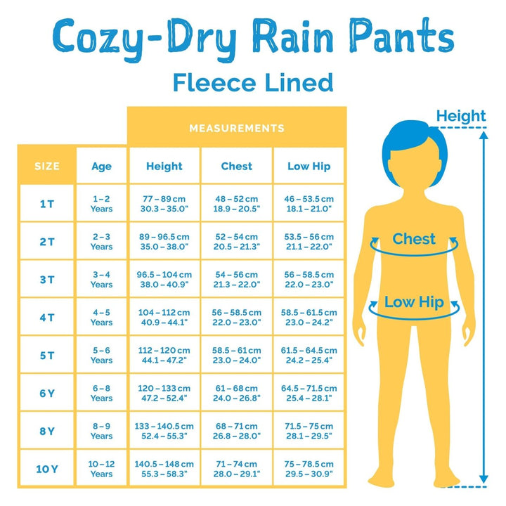 Jan &amp; Jul Cozy-Dry Rain Pants (Fleece Lined) – Planet Patrol - Nest and Sprout-Jan &amp; Jul