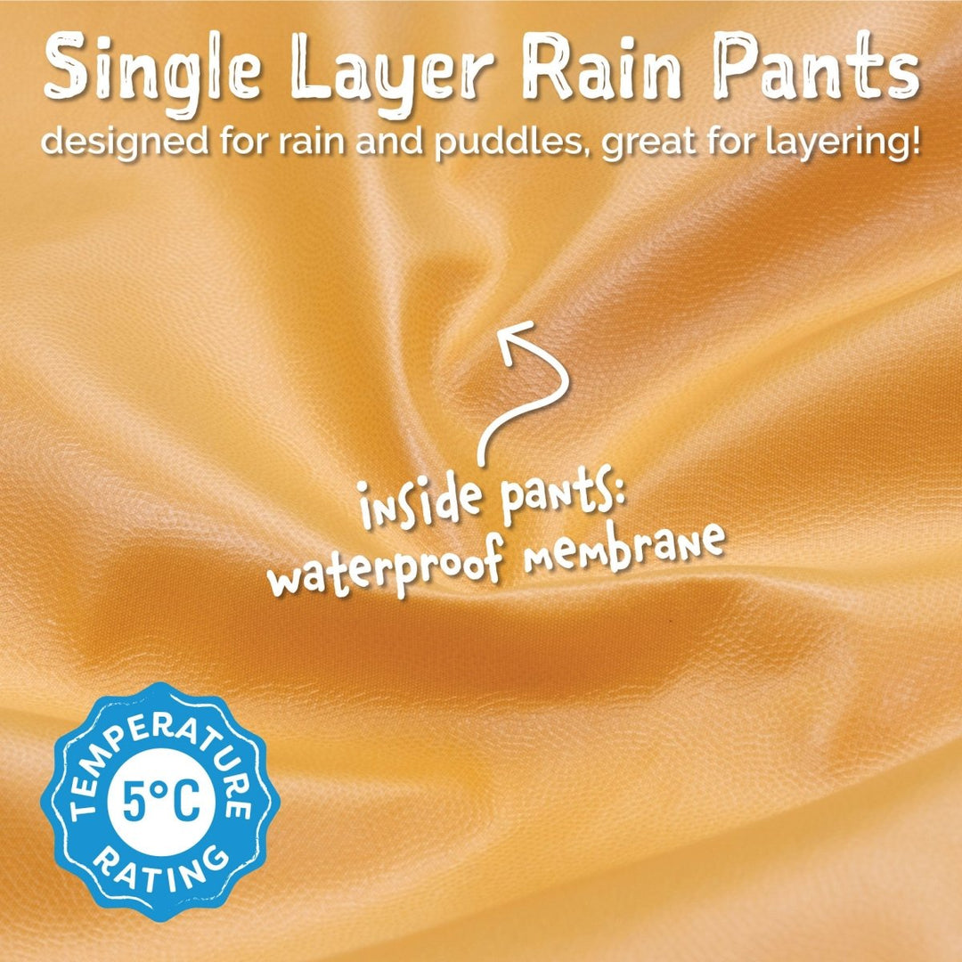 Jan & Jul Puddle - Dry Rain Pants (Single Layer) - Black - Nest and Sprout - Jan & Jul