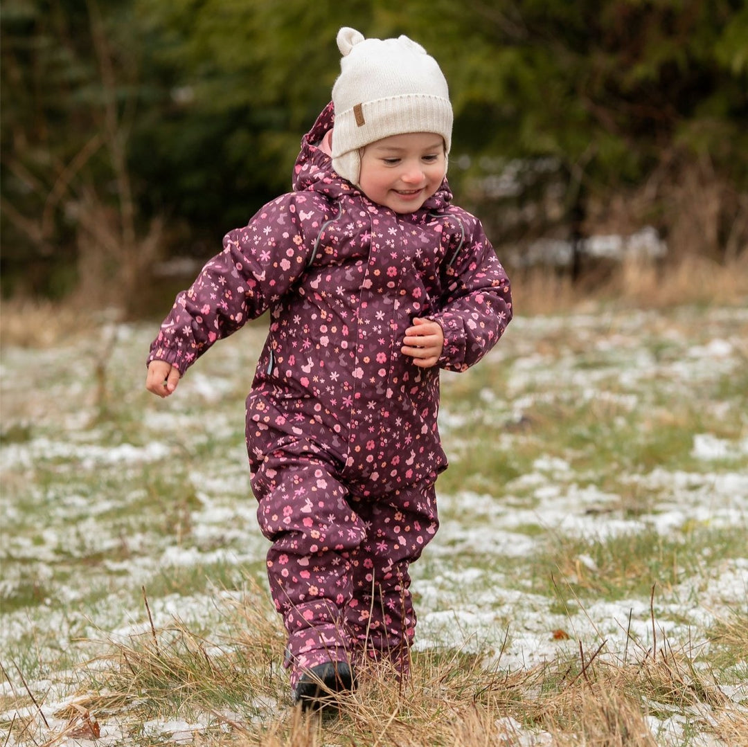 Jan & Jul Cozy-Dry Rain Play Suit (fleece lined) – Bunny Blooms - Nest and Sprout-Jan & Jul