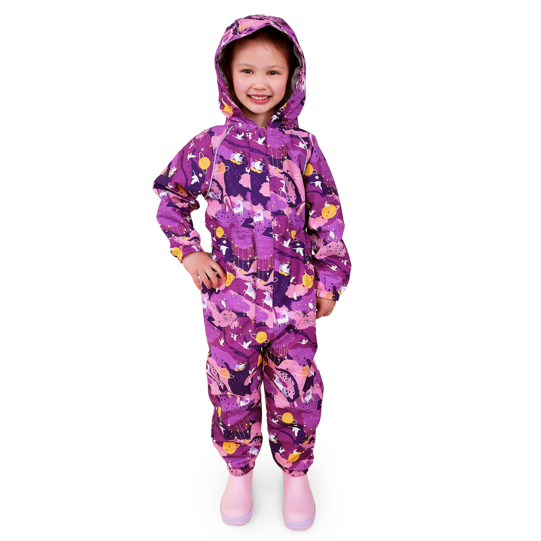 Cozy Dry Fleece Lined Play Suit | Purple Dream