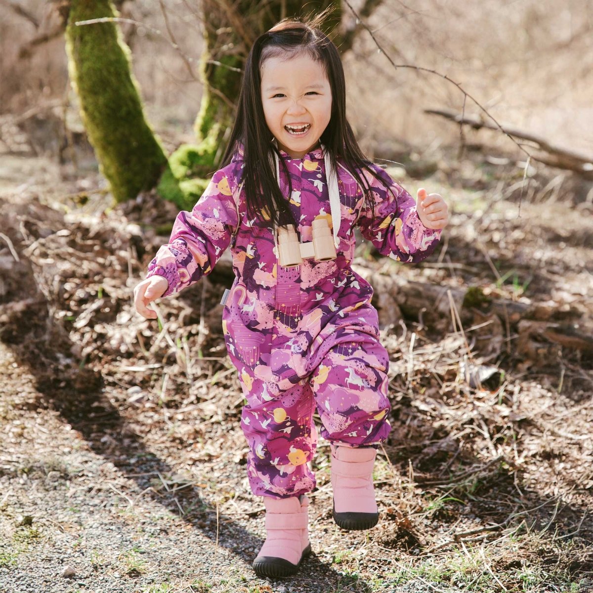 Cozy Dry Fleece Lined Play Suit | Purple Dream - Nest and Sprout - Jan & Jul