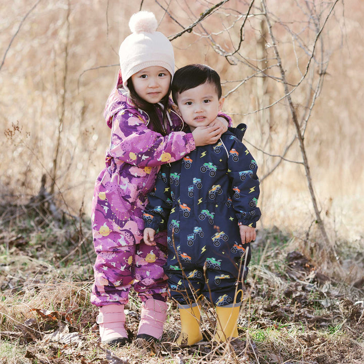 Cozy Dry Fleece Lined Play Suit | Purple Dream