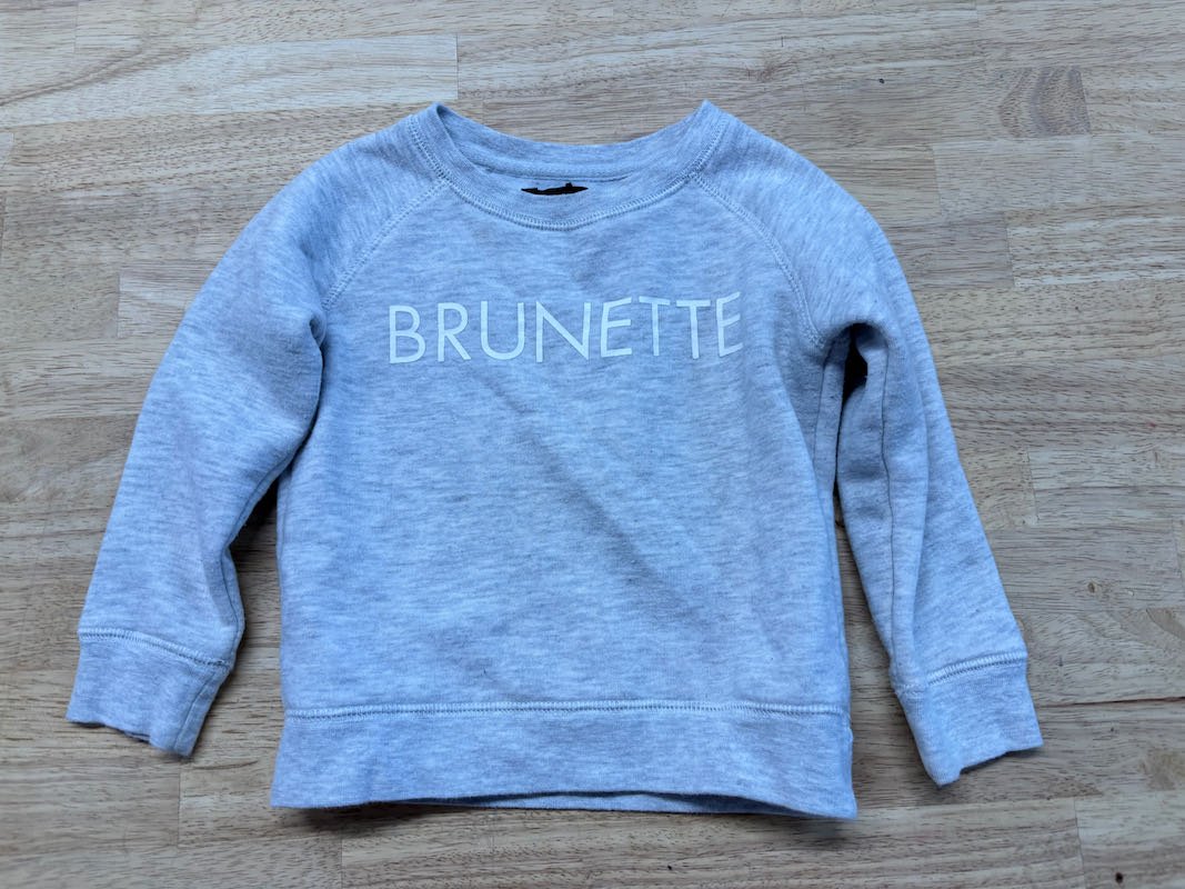 Brunette the Label Grey Sweatshirt | Size 2/3 - Nest and Sprout - Consignment
