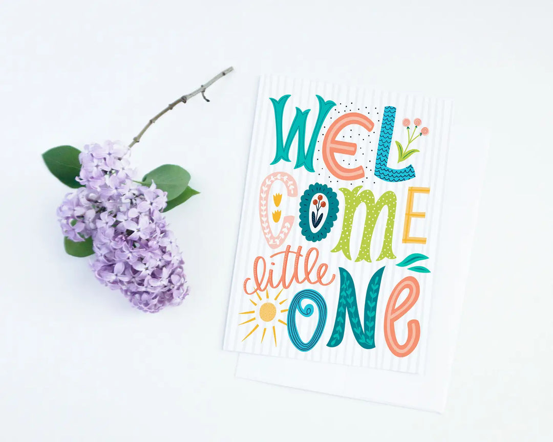 Welcome Little One | New Baby Card